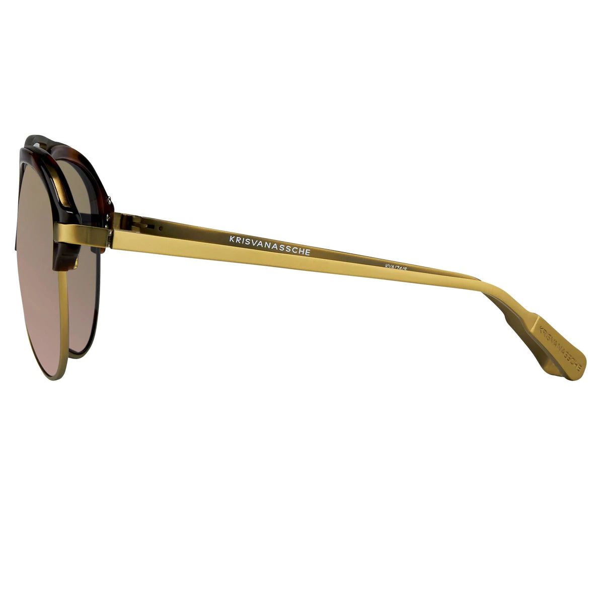 Kris Van Assche Krisvanassche X Linda Farrow Colourblock Matte Aluminium  Sunglasses, $485 | Lane Crawford | Lookastic